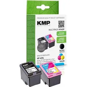 KMP Tinte H162V für HP 62XL Multipack, schwarz + color