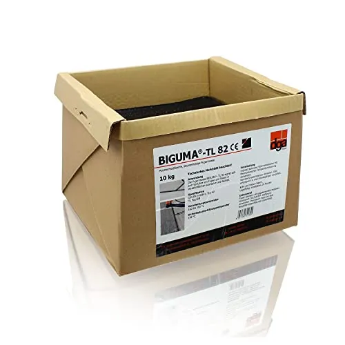 Biguma TL 82 Heißvergussmasse | 10 kg Gebinde in schwarz von Klemer Spezialbaustoffe