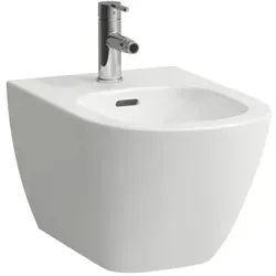 Laufen Lua Wand-Bidet H8300810003021 - Modernes Design in Weiß - Bidets mit Überlauf und 1 Hahnloch, ideal für platzsparende Bäder und elegantes Wohnen.