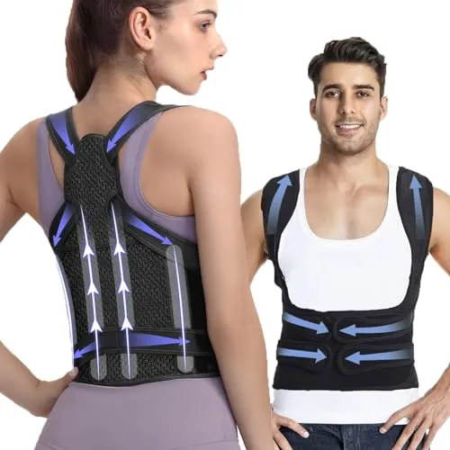 Posbaer rückenstützgürtel Innovative einstellbare rücken geradehalter, Öffnen Sie die Schultern, Mehrfach wiederverwendbare haltungskorrektur rücken