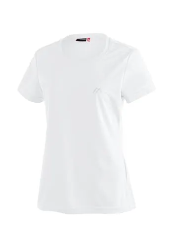 Maier Sports Women's Waltraud Funktionsshirt Gr 52 grau/weiß - Leichtes Funktionsshirt für Damen in Grau/Weiß, ideal für Freizeitaktivitäten – atmungsaktiv und schnell trocknend für optimalen Tragekomfort.