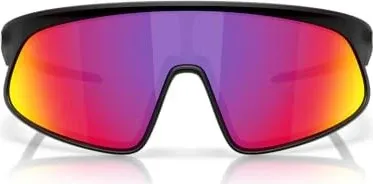 Oakley RSLV Matte Black Prizm Road Sportbrille - Sportbrille mit Prizm Lens Technology für verbesserte Sicht und Kontrast. Ideal für größere Köpfe, bietet maximalen Schutz und Komfort bei sportlichen Aktivitäten.