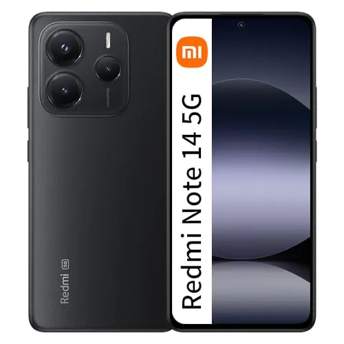 Xiaomi Redmi Note 14 5G 6GB RAM + 128GB ROM Smartphone 6.67 Zoll 120Hz 108MP 5110mAh 45W, Schwarz (ohne Haushaltsgeräte)