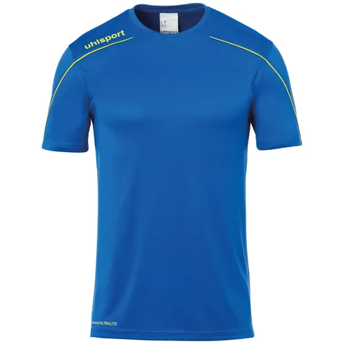 uhlsport Sport-Trikot Stream 22 (100% Polyester) azurblau/limonengelb Kinder