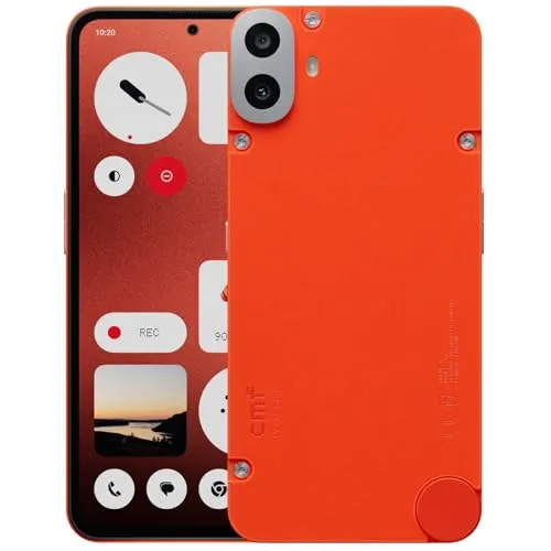 CMF Phone 1 – 8+128GB, 50 MP Sony-Kamera, 6,67 Zoll Super-AMOLED - Simlockfreies Handy mit leistungsstarkem MediaTek Dimensity 7300 Prozessor, 5.000 mAh Akku für bis zu 2 Tage Laufzeit und beeindruckendem 6,67 Zoll Super-AMOLED-Display.