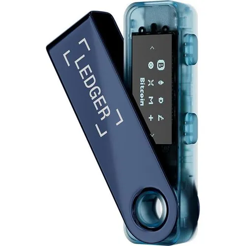 LEDGER SAS Nano S Plus Neptune Blue Crypto Wallet - Personalausweis Lesegerät mit hoher Sicherheit für Ihre Kryptowährungen, ideal für Einsteiger und erfahrene Nutzer.