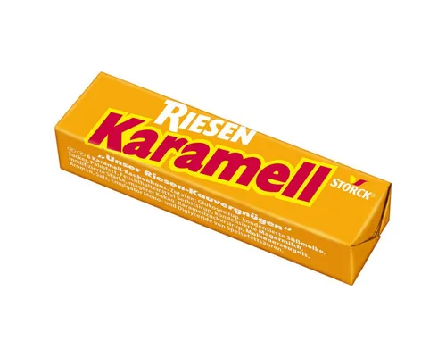 STORCK Karamell Riesen Kaubonbons 29g - Genießen Sie den extra langen Kaugenuss der Storck Karamell Riesen Kaubonbons, die ihren aromatischen Geschmack entfalten und ideal zum Teilen sind. Perfekt für unterwegs!