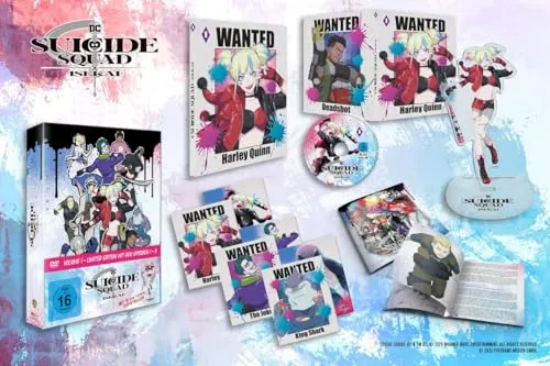 Suicide Squad Isekai - Volume 1 LTD.  - Anime-Serie mit Harley Quinn und Co. in einer magischen Welt, inklusive hochwertiger Hardcover-Klappbox, Acryl-Figur und Art Cards.