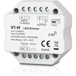 Controller Einfarbig Mini 12-48v Dc, 8a 2.4g Push-dim Skydance