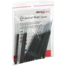 Proximal Grip xx-fein schwarz Interdentalbürste