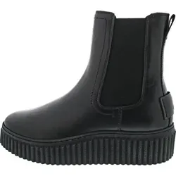 Chelseaboots MARC O'POLO aus edlem Rindleder, Damen Gr. 39, schwarz - Wanderschuhe aus robustem Rindleder mit Stretch-Einsätzen für einfaches Anziehen und atmungsaktivem Futter. Die Innensohle aus Memory Foam garantiert hohen Komfort bei jedem Schritt.