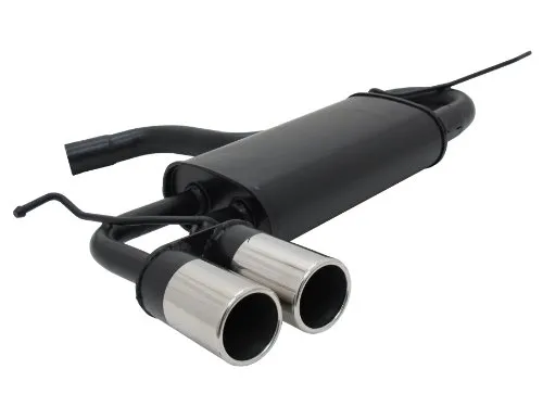 Novus Sportauspuff 2x76mm für Audi A3, VW Golf 5, Golf 6 & Scirocco - Schalldämpfer mit sportlichem Klang, verbessert die Leistung und verleiht deinem Fahrzeug eine aggressive Optik.