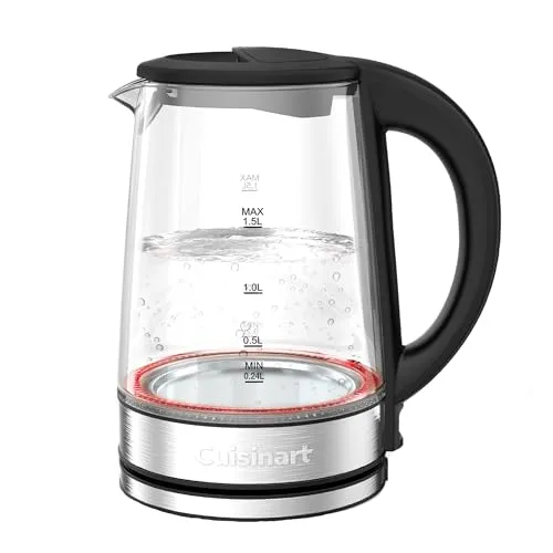 Cuisinart 1,7L Glas-Wasserkocher mit variabler Temperaturregelung