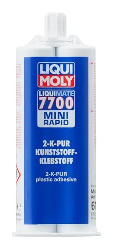 LIQUI MOLY Klebstoff Kunststoffreparatur 6126 - 50ml - Klebe- & Sicherungsmittel: Zweikomponentiger, wasserfester Kleber für die Reparatur von Kunststoffteilen wie Stoßstangen und Spoilern.