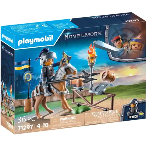 PLAYMOBIL Novelmore 71297 - Übungsplatz für spannendes Rittertraining mit Pferd und Zubehör, ideal für Kinder ab 4 Jahren
