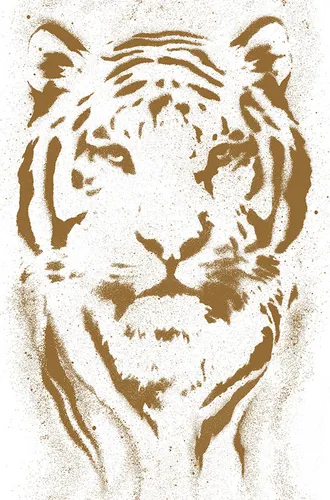 A.S. Création Selbstklebende pop.up Panel (2,5 x 0,35) 2 x 94235-2 Tiger Gold