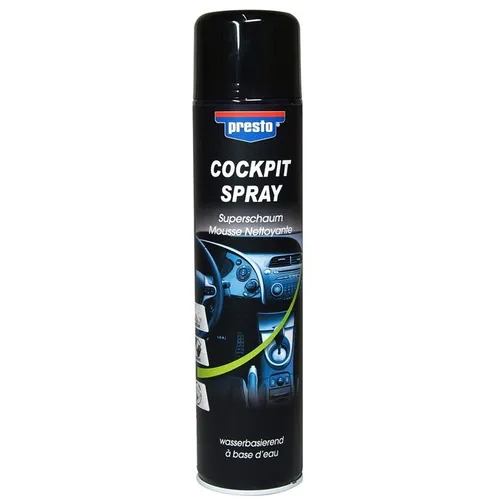 Cockpitspray Presto Schaum Reiniger Spray Auto Amaturenbrett Kunststoff Pflege
