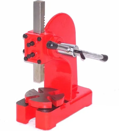 Drehdornpresse Kniehebel 55539 - Robuste Handhebelpresse 500kg - Sonstige Handwerkzeuge, ideal zum Auspressen und Montieren von Lagern und Buchsen mit einer Presskraft von 0,5 Tonnen und einer robusten Grauguss-Ausführung.