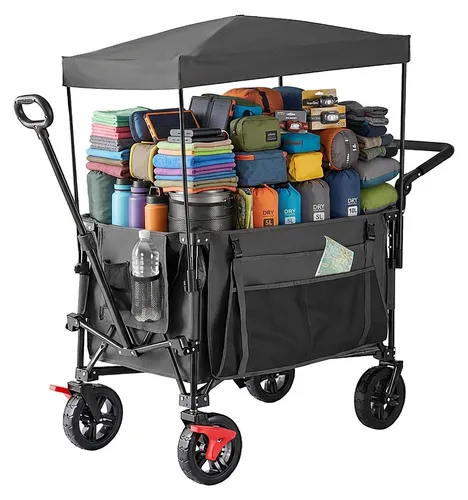 Faltbarer Trolley mit Dach – 200 l Fassungsvermögen, 150 kg Tragkraft