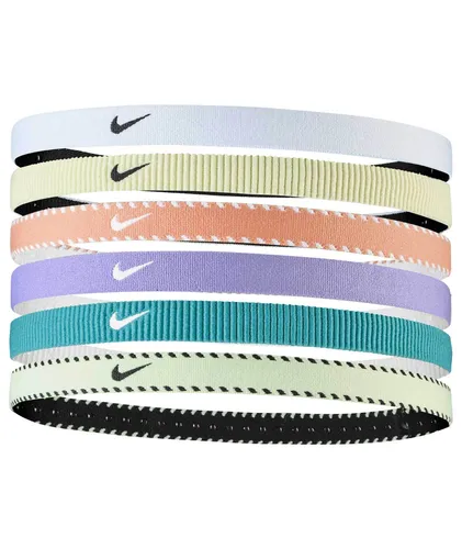 Nike Flex Classic Haarbänder 6Pk Elastische Sport Haarbänder Tennis Running