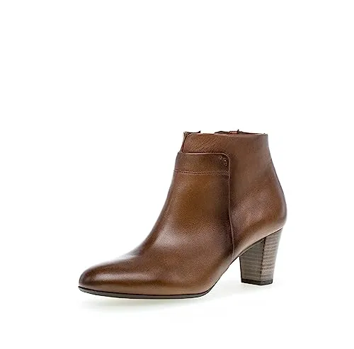 Gabor Damen Ankle Boots | Frauen Stiefeletten | Moderate Mehrweite (G) | halbstiefel | Kurzstiefel | Sattel/EF (Micro) | 40 EU - 6.5 UK