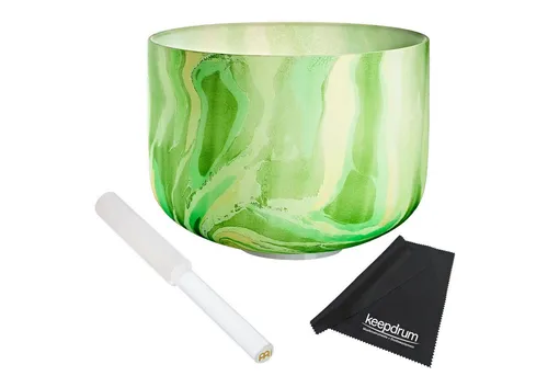 Meinl Sonic Energy Klangschale MCSB10-F Herzchakra mit Reiber - Hochwertige Klangschale aus reinem Quarz mit harmonischem Klang, ideal für Meditation und energetische Raumgestaltung. Inklusive Silikon-Standring für optimalen Schutz und Vibration.