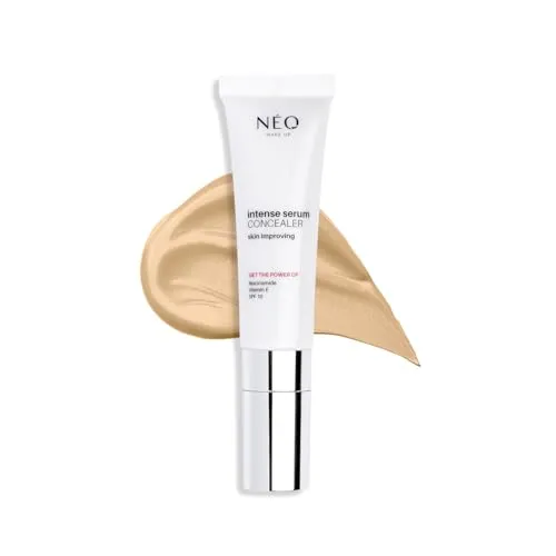 NEO MAKE UP Intense Serum​ Concealer - Beauty Highlighter - Concealer Augenringe - Augenpflege - Glow Up - Augenroller Cooler - Augencreme gegen Augenringe - Color Corrector - 01 Porcelain