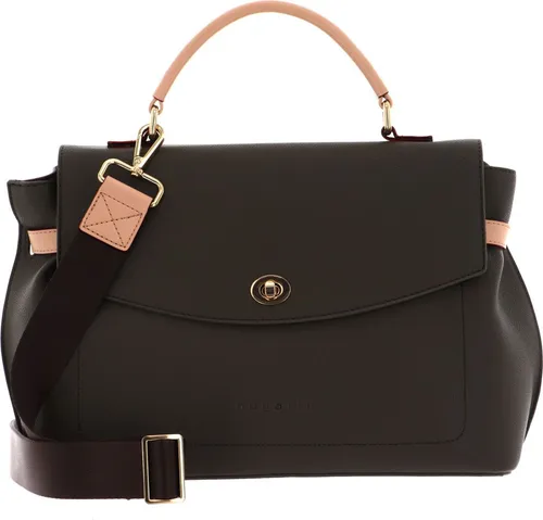 bugatti Ella Stadttasche, Kunstleder Tasche, Damenhandtasche Schultertasche, olive - Damen-Schultertaschen mit abnehmbarem, verstellbarem Schulterriemen und ausreichend Platz für Essentials - ideal für einen stilvollen Shopping-Tag.