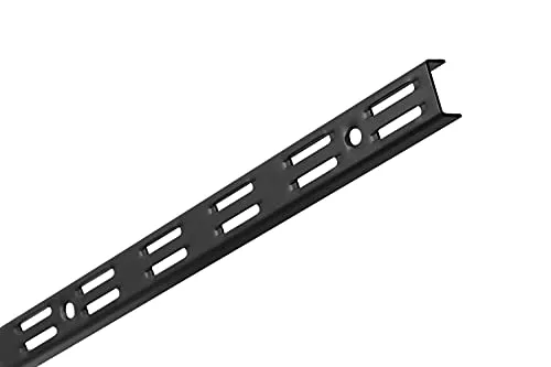 Element System Doppelstab, Stahl Lochabstand 32 mm, Dekor: schwarz matt Länge 950 mm, RAL 9005