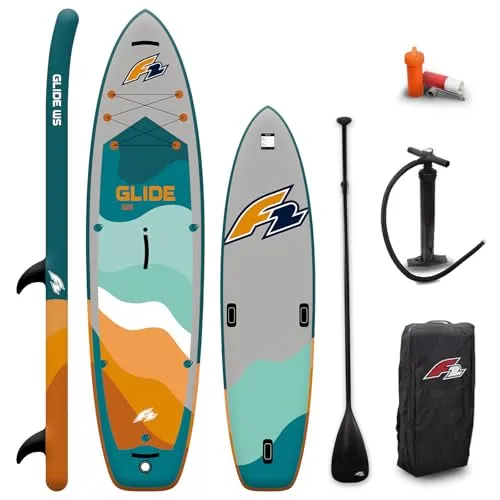 F2 SUP-Board Glide WS 10'8'' Petrol 2024 - Das F2 SUP-Board Glide WS 10'8'' Petrol 2024 bietet eine stabile Standfläche und hervorragende Performance auf ruhigen Gewässern. Hergestellt aus langlebigem Material und inklusive Zubehör für den sofortigen Einsatz.