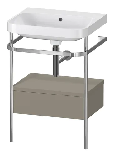 Duravit Happy D.2 Plus C-Shaped Set mit Metallkonsole von Duravit