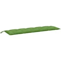 vidaXL Gartenbank-Auflage Melange Grün 180x50x7 cm - Auflagen & Polster – Bequeme und langlebige Gartenbankauflage aus UV-beständigem Polyester mit rutschfestem Design für perfekten Sitzkomfort.