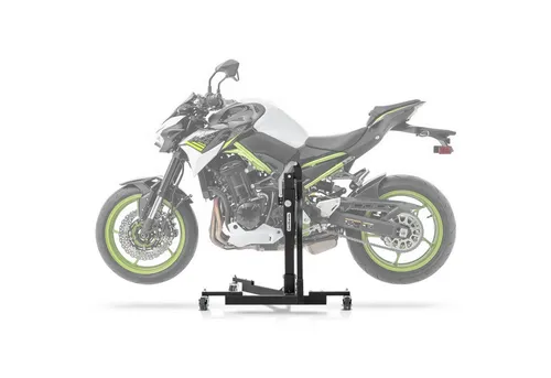 ConStands Motorradheber Zentralständer für Kawasaki Z 900 (17-25) Power Evo - Wagenheber mit 300 kg Tragkraft, ideal für Wartungsarbeiten, stabil und leicht mit nur 17 kg Eigengewicht.
