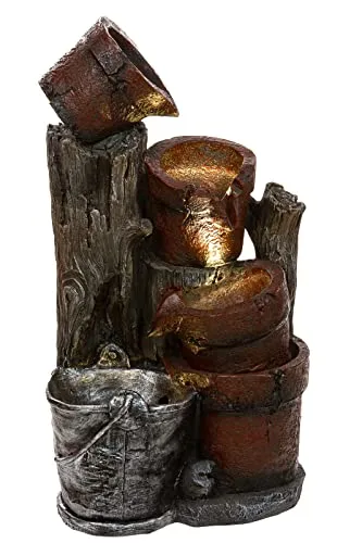 Zimmerbrunnen mit LED Leuchten von BIRENDY