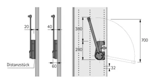 Hettich Duo Lift 15 Kleiderlift - 42507 - Hettich Möbelbeschläge, platzsparender Kleiderlift für optimale Nutzung des Stauraums im Kleiderschrank