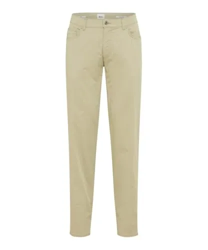 Brax Herren Five-Pocket-Hose Style CADIZ AVOCADO, hellgrün, Gr. 36/34 - Leichte Five-Pocket-Hose im Straight Fit aus ultraleichtem Satin, ideal für einen lässigen Look und hohen Tragekomfort.