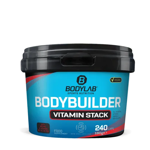 Bodylab24 Bodybuilder Vitamin Stack 240 Kapseln – Optimaler Vitamin-Komplex für Sportler