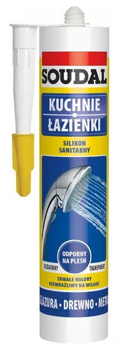 SILIKON SANITARNY BEZBARWNY 280ML SOUDAL 5411183200319