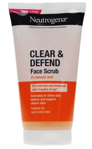 Produktbild Neutrogena Clear & Defend Face Scrub with Salicylic Acid 150ml, Oil Free