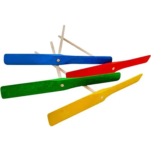 GICO Holz Propeller Set mit 4 bunten Propellern aus Holz - Mitgebsel- 6595