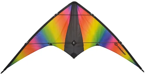 Schildkröt® Stuntkite 160 - Zweileiner Lenkdrache - Drachen, ideal für Piloten ab 12 Jahren, mit robustem Ripstop-Polyester und bruchfesten Fiberglas-Stäben für beeindruckende Flugmanöver und Tricks.