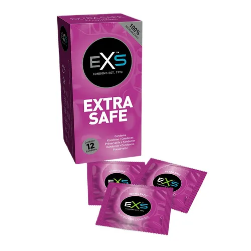 EXS Extra Safe Condoms 12 Stück - Sicherer Schutz für unbeschwerte Momente - Empfängnisverhütung: Höchste Sicherheit und Komfort für sorgenfreies Vergnügen.