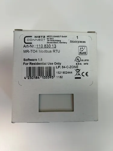 Produktbild Metz 11083013 MR-TO4 Modbus RTU mit 4 digitalen Triac-Ausgängen
