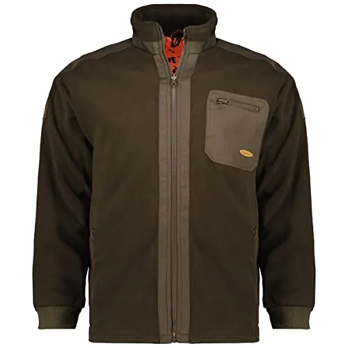 HUBERTUS Herren Fleece - Wendejacke Oliv Gr. 60