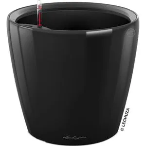 Lechuza CLASSICO LS 28 Übertopf schwarz hochglanz von Lechuza