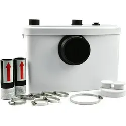 WC Hebeanlage 600W mit Zerkleinerer, Fäkalienpumpe für Dusche und Waschbecken