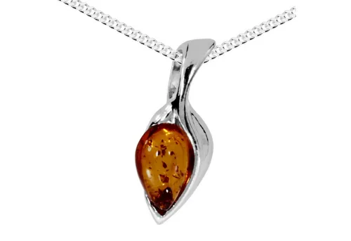 OSTSEE-SCHMUCK Kette mit Anhänger Ostsee-Schmuck Kette mit Anhänger Ines Kette mit Anhänger Ines (2-tlg)