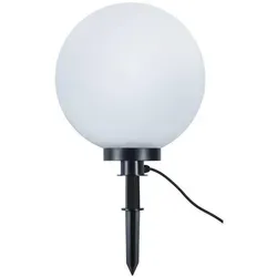 TRIO R57044001 Bolo Sockelleuchte - E27 Sockelleuchte für Außenbereiche, IP44 wetterfest und ideal für stilvolle Gartengestaltung. Hochwertiges Design aus schwarzem Kunststoff.