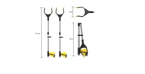 ANGEL Greifzange, Greifzange für Senioren, Müllzange, Greifer, Greifer für senioren, Müllgreifer, Greifarm, Müllgreifer zange, Müllzange greifzange, Greifzange müll, Handgreifer 91 cm (2 Stück)