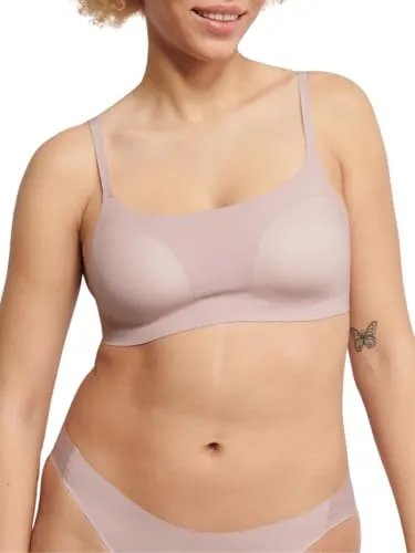 sloggi Damen Zero Feel 2.0 Ultra Bra, Perola, XL - Funktionsunterwäsche mit mittlerem Halt, gebürsteter Oberfläche für ein besonders weiches Tragegefühl und verstellbaren Trägern für optimalen Komfort.